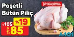 POŞETLİ BÜTÜN PİLİÇ KG